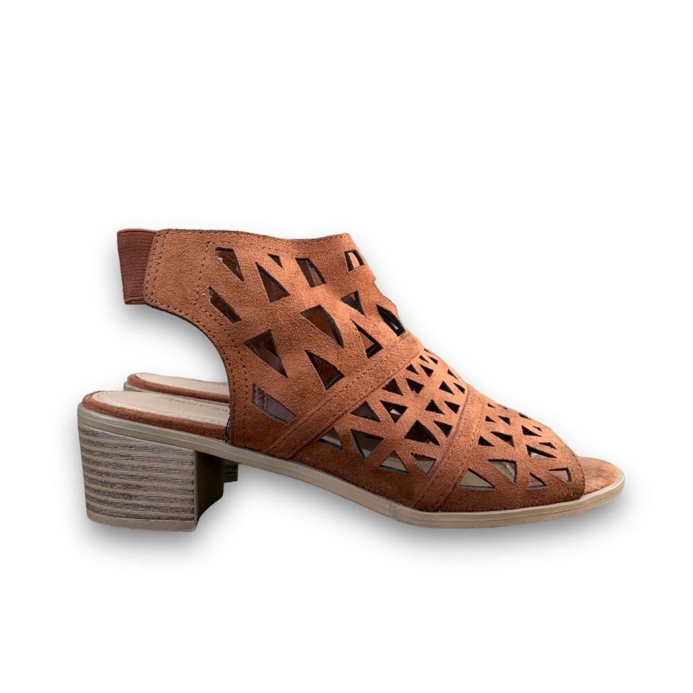 American Eagle Aztec Southwestern Cutout boho Heeled Sandals Women’s size 7 - Picture 11 of 13